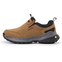 FitVille Men's Extra Wide Hiking Shoes,Slip On Trainers Outdoor Trekking Walking Shoes for Swollen Feet