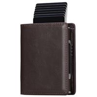 GOIACII Men Wallet, Carbon Fibre Mini Wallets Men with Money