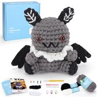 CROCHET BOX Crochet Kit for Beginners - Crochet Kit, Starter Friendly, Include Easy to Use Yarn, Step-by-Step Video, Patterns, Accessories, Birthday Gift for Adults, Teens.