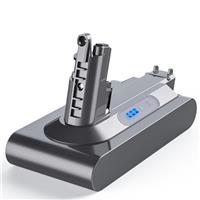 Dyson V6 Battery, FLYLINKTECH Dyson V6 Battery Replacement 4600mAh Compatible with V6 Absolute, Animal, Motorhead, Total Clean SV03 SV04 SV05 SV06 SV07 SV09 DC58 DC59 DC61 DC62 DC72 DC74 & 2 Filters
