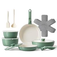 Redchef Ceramic Cookware Set, Removable Handle Pots and Pans Non Stick, Rv Cookware Set