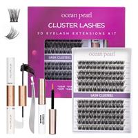 Ocean Pearl Cluster Lashes Kit DIY Individual Eyelash Extension Kit False Eyelashes