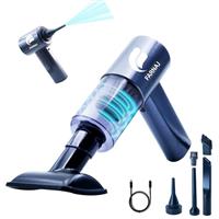 FARNAJ Car Vacuum Cleaner, Dual Gear 10000PA Suction Portable, Cordless, Handheld, Mini Vacuum Powerful Car Hoover - Multi-Function Accessories - Car, Home, Kitchen & Office Cleaner, USB, Black