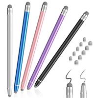 Stylus Pens for Touch Screens, 5Pack Stylus Pen Sensitivity and Capacitive Tablet Stylus 2in1 Handy Pen with 10 Fiber Tips for Android/iPad Pro/iPhone/Samsung Galaxy and All Universal Touch Devices