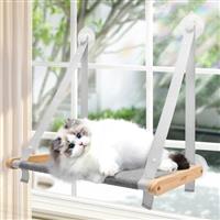 CATISM Foldable Cat Window Bed Hammock up to 20 kg, Reinforced Cat Window Perch with Strong Suction Cup