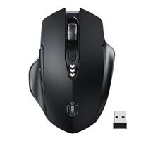 Wireless Mouse,Rechargeable Mouse Wireless 2.4G USB(Battery Level Visible) Ergonomic Computer Mouse,Silent Wireless Mice for Laptop PC Computer, 3 Levels DPI