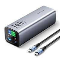 VENTION Laptop Power Bank, 27000mAh PD140W Fast Charging USB-C Powerbank 3-Port Portable Charger with Smart Display, Battery Pack for Laptops, Macbook Pro, iPhone 16 15 14, iPad, Galaxy S24, etc