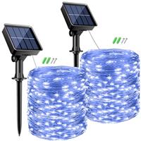 btfarm Solar String Lights Outdoor Garden, 6M/20FT Solar String Lights 8 Modes Fairy Lights Solar Powered, Copper Wire Solar Lights for Decorating Garden, Yard, Tree, Christmas, Warm White