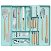 Lifewit Cutlery Drawer Organiser for Kitchen, Expandable Cutlery Tray