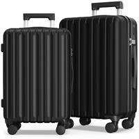 SHOWKOO Suitcase Sets Hard Shell Expandable 100% Polycarbonate Lightweight Ultra Durable Carry on Travel Hand Luggage with 4 Spinner Wheels TSA Lock