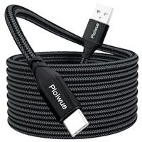 Extra Long USB C Cable, PS5 Controller Charging Cable Braided for Samsung Galaxy S20/S10/S9, Huawei, PS5, Xbox Series X/S Controller, Switch Pro Controller