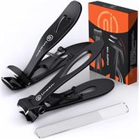 Toe Nail Clippers for Thick Nails, Professional Nail Clippers Manicure Set, Podiatrist Ingrown Toenail Clippers, Stainless Steel Pedicure Sets for feet,Toenail Scissors for Seniors Men and Women