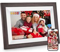 Hesmor Frameo Digital Photo Frame WiFi, Digital Picture Frame Touchscreen Auto-Rotat Electronic Photo Frame Share Photos Videos Anywhere