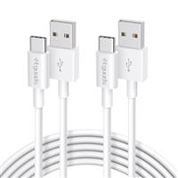 etguuds USB C Charger Cable White, USB A to USB C Cable QC 3.0 Fast Charging TPE USBC Lead for iPhone 15 Pro Max Samsung Galaxy S24 S23 S22 S20 etc