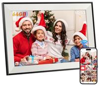 Hesmor Frameo Digital Photo Frame WiFi, Digital Picture Frame Touchscreen Auto-Rotat Electronic Photo Frame Share Photos Videos Anywhere