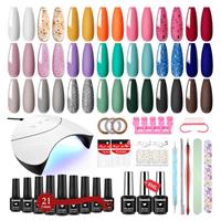VANREESA Gel Nail Polish Set with Lamp Starter Kit Gifts for Women