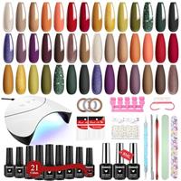 VANREESA Gel Nail Polish Set with Lamp Starter Kit Gifts for Women