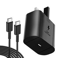 For samsung Charger Fast Charger 25W Plug With 6 FT USB C Cable,for Galaxy S24 Ultra, S23 Ultra, S22 Ultra,S24+, S23+, S23, S22+, S22, S20, S20 FE, S21, S10, A53, Fast Charger USB C,Black