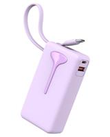 Power Bank, Fast Charging 22.5W Portable Charger 10000mAh, Small Battery Pack USB-C In & Out, Lightweight Powerbank with Built in Cable for iPhone 16/15/14/13/12, Samsung Galaxy, Xiaomi, Android etc