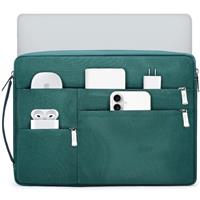 HYZUO 13.3 14 15 16 17 Inch Laptop Sleeve Bag with 3 Front Pockets and Side Handle Compatible with MacBook Pro 13/14/15/16, MacBook Air 13/15, Surface Laptop/Book/Pro, Dell XPS 13/14/15/16/17, A46