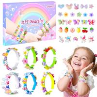 Unicorn Gifts for Girls Toys Age 6-10 Years Old Christmas Gifts Crafts Kids Toys, Girls Gifts Charm Bracelet Jewellery Making Kit Childrens Birthday Presents Advent Calendar Stocking Fillers Kids