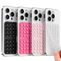 Silicone Suction Cup Phone Case Mount Double Sided, Hands-Free Phone Accessories Holder for Selfies and Videos, Silicon Sticky Phone Grip for iPhone and Android