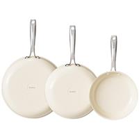 Redchef Ceramic Non Stick Egg Pans, Nonstick Frying Pan Skillet, Cooking Pan Non Toxic with Stay Cool Handle for Induction, PTFE & PFAS & PFOA Free, Dishwasher/Oven Safe