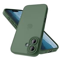 Mootobo for iPhone 16 Plus Case 6.7 inch, Military-Grade Protection 360 Full Body Frosted Translucent Back Phone Cover, Anti-Fingerprint Slim Shockproof Phone Case for iPhone 16 Plus Grey