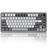 YUNZII B75 PRO Wireless Mechanical Keyboard,75% Gaming Keyboard Gasket Hot Swap Custom Keyboard with Knob,Pre-lubed Switches RGB,Bluetooth/Type-C/2.4G