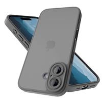 Mootobo for iPhone 16e Case, Military Grade Shockproof Drop Protection, Full Body Frosted Translucent Back Phone Cover, Anti-Fingerprint Phone Case for iPhone 16e 6.1-Inch - White