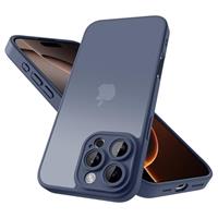 Mootobo for iPhone 16 Plus Case 6.7 inch, Military-Grade Protection 360 Full Body Frosted Translucent Back Phone Cover, Anti-Fingerprint Slim Shockproof Phone Case for iPhone 16 Plus Grey