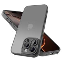 Mootobo for iPhone 16 Plus Case 6.7 inch, Military-Grade Protection 360 Full Body Frosted Translucent Back Phone Cover, Anti-Fingerprint Slim Shockproof Phone Case for iPhone 16 Plus Grey