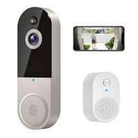 HubFlashy 1080p Doorbell Camera Wireless, Smart Video Cam with Chime, AI Human Detection, Two Way Audio, FHD Live View, Night Vision, 2.4G WiFi, Cloud Storage, Indoor Outdoor Surveillance