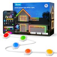 Govee Outdoor Dots String Lights, Smart RGBIC Outdoor Lights with 65 Scene Modes, 15m with 45 LED Lighting, IP65 Waterproof for Festive or Daily Decor, Works with Alexa, Matter, Google Assistant