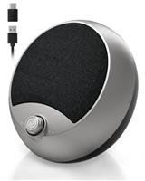 JIMYIU USB Computer Speakers for Desktop PC and Laptop, Crystal Clear Sound, Rich Bass, Direct Control, Plug-N-Play, Monitor Speakers for PC, Mac, Laptop Gray