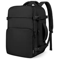 ZOMFELT Cabin Bags for Easyjet 45x36x20 Underseat, Travel Backpack Womens Men, Carry On Backpack Rucksack for Plane, 15.6 Inch Hand Luggage Bag, Laptop School Bag for Travelling Weekender Work, Black