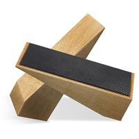 2 Pack Wooden Door Stop - Non-Slip Door Stoppers for Floor - Door Wedges for All Door Types and Surfaces - Each Door Stopper 2inch Thick, 6.3inch Long with Rubber