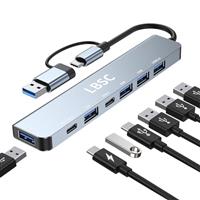 USB Hub, 4-Port USB 2.0 Ultra Slim Portable Splitter for iMac Pro, MacBook Air, Mac Mini, Surface Pro, Notebook PC, Laptop, Flash Drives, Mobile HDD and More