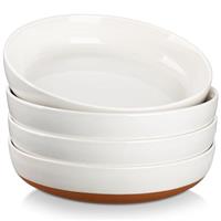 MALACASA 18 Pieces Dinner Sets for 6 People, Modern Ceramic Dinnerware Set for 6, Stoneware Plates and Bowls Sets, Dishwasher & Microwave Safe Plates and Bowls Set for 6, Grey, Series Tara