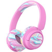 iClever BTH22 Kids Headphones Wireless, 60H Play Time, 74/85 dBA Safe Volume, Bluetooth 5.4, Over Ear Kids Bluetooth Headphones with Mic AUX Cord for iPad/Tablet/Trave/School
