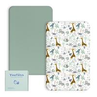 Yoofoss Baby Crib Sheets for Boys Girls 2 Pack