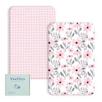 Yoofoss Baby Crib Sheets for Boys Girls 2 Pack
