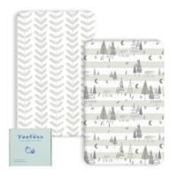 Yoofoss Baby Crib Sheets for Boys Girls 2 Pack
