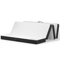 wowttrelax Folding Mattress Small Double, 4 Inch Floor Mattress Small Double Bed, 4 Fold Easy Storage With Washable Cover & Pressure Relief for Camping, Caravans, Travel, Guest (120x190x10cm)