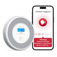 X-Sense Combination Smoke and Carbon Monoxide Alarm with English Voice Alerts, Smoke Alarm for Home with Replaceable Battery, XP0A-SR, 1-Pack