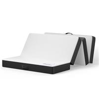 wowttrelax Folding Mattress Small Double, 4 Inch Floor Mattress Small Double Bed, 4 Fold Easy Storage With Washable Cover & Pressure Relief for Camping, Caravans, Travel, Guest (120x190x10cm)