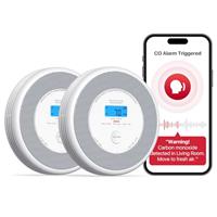X-Sense Combination Smoke and Carbon Monoxide Alarm with English Voice Alerts, Smoke Alarm for Home with Replaceable Battery, XP0A-SR, 1-Pack
