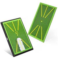 IMAYCC Golf Mat 2Pics Replaceable Hitting Practice Mat with Antislip Rubber Base for Analysing Swing Path Training Indoor Outdoor,Nice Gift for Golf Beginners,Adult and Children
