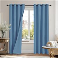 Deconovo Double-sided Total Blackout Curtains for Bedroom