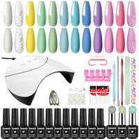 VANREESA Gel Nail Polish Set with Lamp Starter Kit Gifts for Women